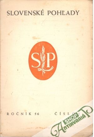 Obal knihy Slovenské pohľady 1/1940