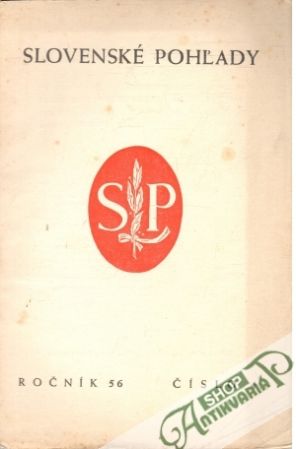 Obal knihy Slovenské pohľady 4/1940