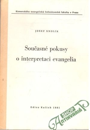 Obal knihy Současné pokusy o interpretaci evangelia