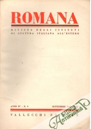 Obal knihy Romana - Anno IV - N. 9