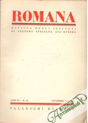 Obal knihy Romana - Anno IV - N. 11