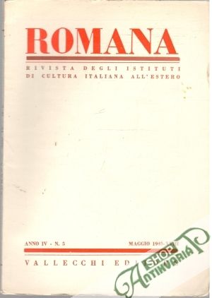 Obal knihy Romana - Anno IV - N. 5
