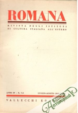 Obal knihy Romana - Anno IV - N. 7-8