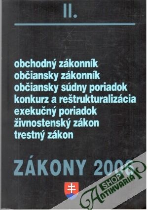 Obal knihy Zákony 2006 - II.
