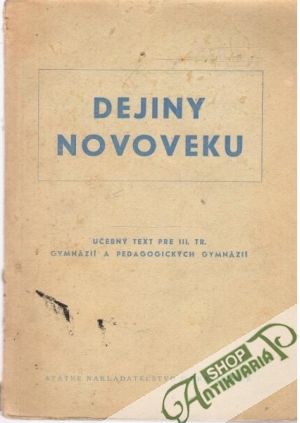 Dejiny novoveku - Kolektív autorov