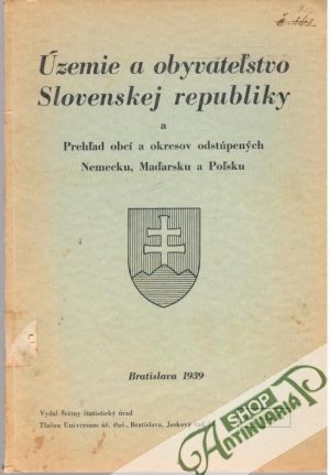 Územie a obyvateľstvo Slovenskej republiky - Kolektív autorov