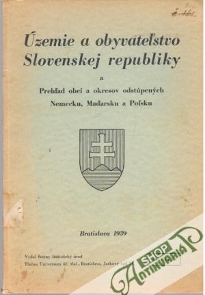 Obal knihy Územie a obyvateľstvo Slovenskej republiky