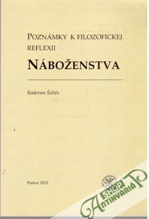 Obal knihy Poznámky k filozofickej reflexii náboženstva