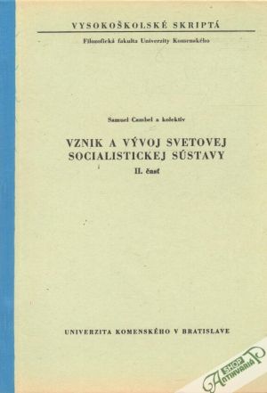 Obal knihy Vznik a vývoj svetovej socialistickej sústavy II.