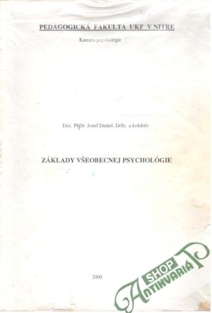 Obal knihy Základy všeobecnej psychológie