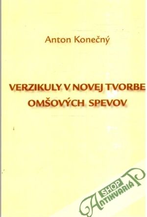 Obal knihy Verzikuly v novej tvorbe omšových spevov