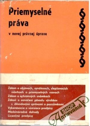 Obal knihy Priemyselné práva v novej právnej úprave