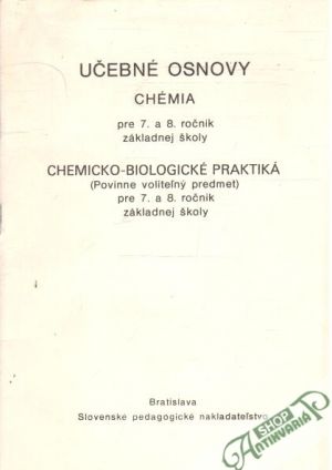 Obal knihy Učebné osnovy - Chémia - Chemicko-biologické praktiká