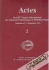 Pavúk Juraj - Actes du XIIe Congres International des Sciences Préhistoriques et Protohistoriques 2.