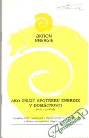 Obal knihy Ako znížiť spotrebu energie v domácnosti