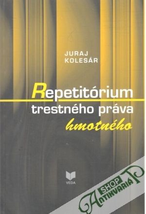 Obal knihy Repetitórium trestného práva hmotného