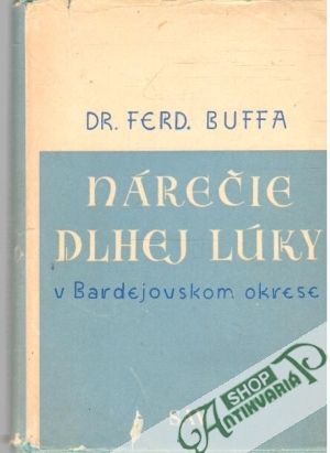 Obal knihy Nárečie Dlhej Lúky v Bardejovskom okrese