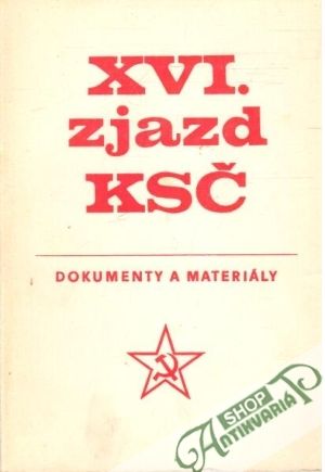 Obal knihy XVI. zjazd KSČ