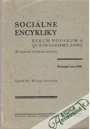 Obal knihy Sociálne encykliky