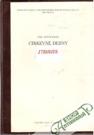 Cirkevné dejiny - Starovek - Bagin Anton