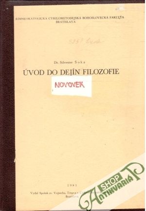 Obal knihy Úvod do dejín filozofie - novovek