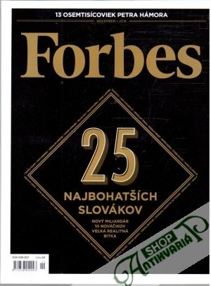 Obal knihy Forbes - november 2016