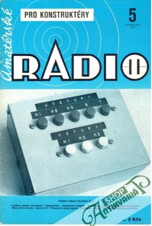 Obal knihy Amatérské radio 5/1977
