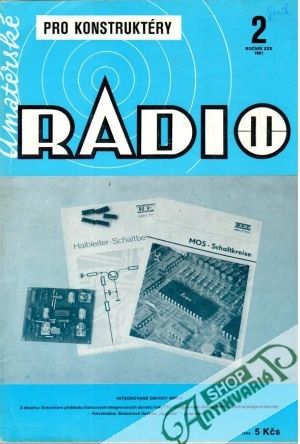 Obal knihy Amatérské radio 2/1981