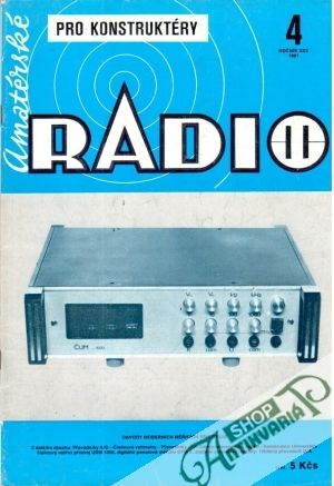 Obal knihy Amatérské radio 4/1981