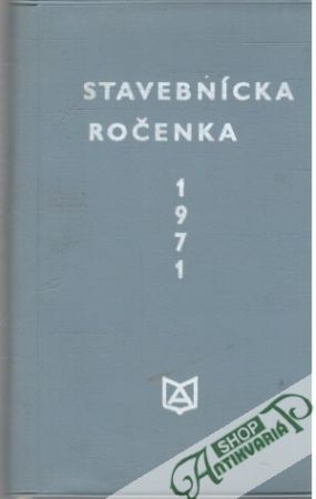 Obal knihy Stavebnícka ročenka 1971