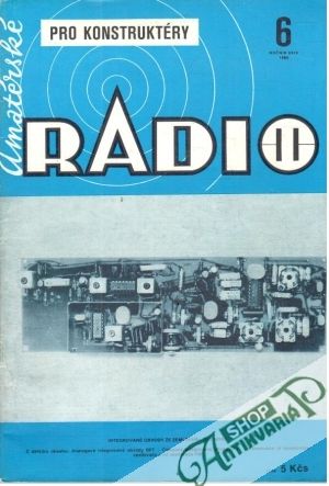 Obal knihy Amatérské radio 6/1980