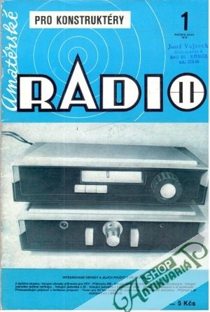 Obal knihy Amatérské radio 1/1978