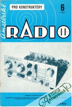 Obal knihy Amatérské radio 6/1978