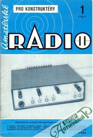 Obal knihy Amatérské radio 1/1986