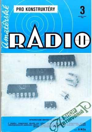Obal knihy Amatérské radio 3/1986