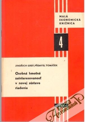 Obal knihy Osobná hmotná zainteresovanosť v novej sústave riadenia