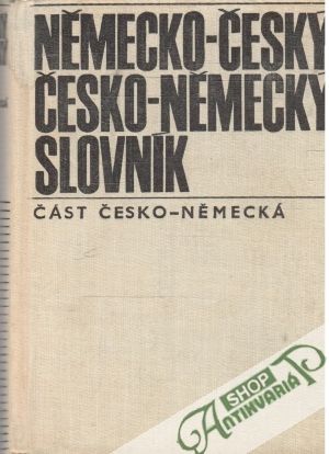 Obal knihy Německo - český a česko - německý slovník