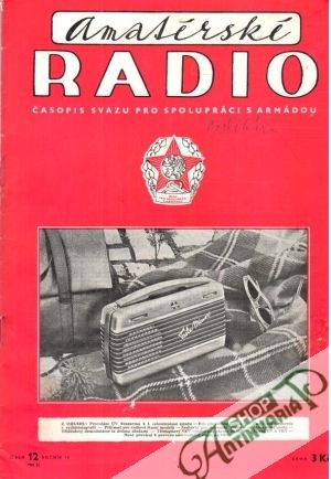 Obal knihy Amatérské radio 12/1955