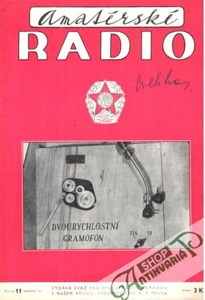 Obal knihy Amatérské radio 11/1954