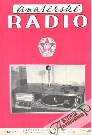 Obal knihy Amatérské radio 12/1954
