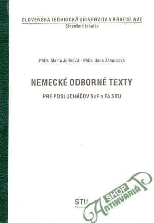 Nemecké odborné texty - Juríková, Záhorcová