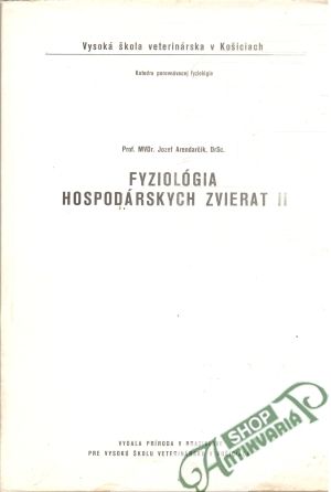 Obal knihy Fyziológia hospodárskych zvierat II.