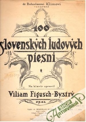 Obal knihy 100 slovenských ľudových piesní