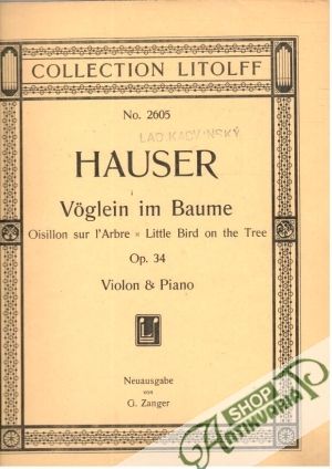Obal knihy Hauser Vöglein im Baume