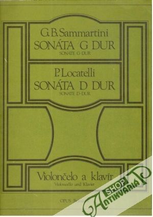 Obal knihy Sammartini Sonáta G Dur/Locatelli SOnáta D Dur