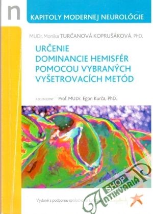 Obal knihy Určenie dominancie hemisfér pomocou vybraných vyšetrovacích metód
