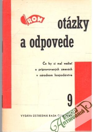 Obal knihy Otázky a odpovede 9