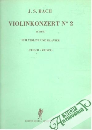 Obal knihy Violinkonzert N. 2 - J. S. Bach