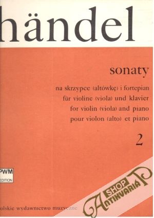 Obal knihy Händel - Sonaty 2