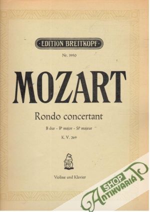 Obal knihy W. A. Mozart - Rondo concertant in B dur